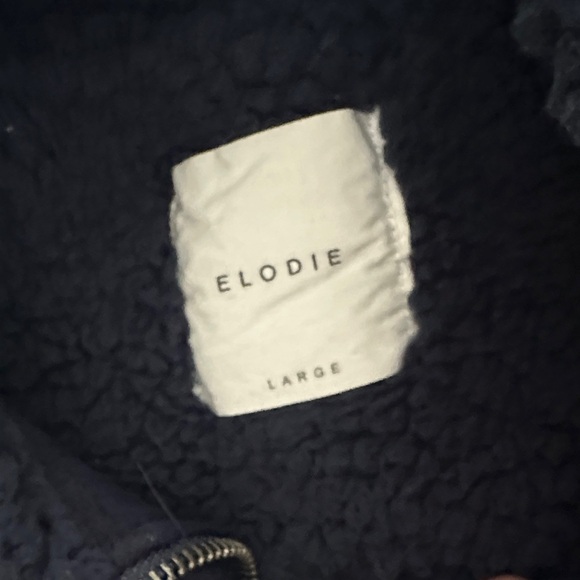 Elodie navy Sherpa Sweatshirt - Picture 3 of 5